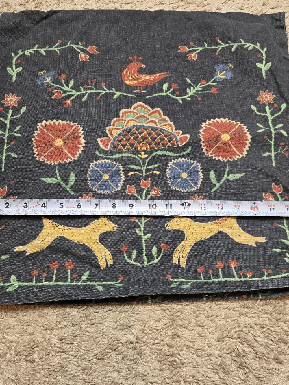 Ikea Renrepe Folk art Pillow cover
